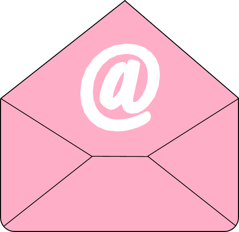 Pastel Pink Email Icon